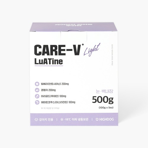 [케어브이라이트] 루아틴 500g 눈 영양제 사료 - 하이독