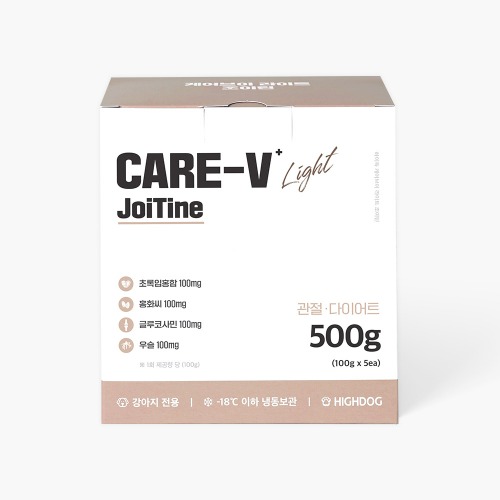 [케어브이라이트] 조이틴 500g 관절 다이어트 영양제 사료 - 하이독