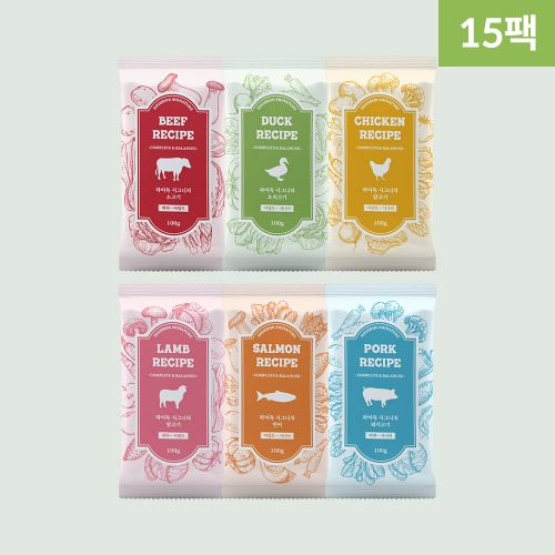 [정기배송 시그니처] 시그니처 6종 (15팩) - 하이독