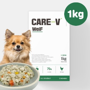 하이독 비만 체중조절 케어브이 웨이프 동물병원 처방식 관절 영양 다이어트사료 화식 1kg - 하이독