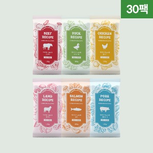 [기간한정][정기배송 버라이어티] 시그니처 6종 (30팩) - 하이독