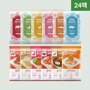 [정기배송 버라이어티] 시그니처+특식 12종 (24팩) - 하이독